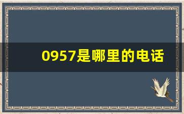 0957是哪里的电话_957开头的电话号码