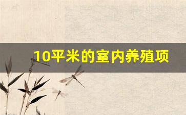 10平米的室内养殖项目