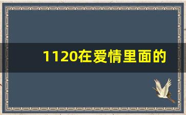 1120在爱情里面的含义