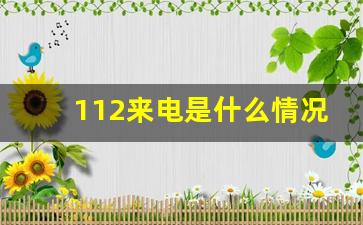 112来电是什么情况_紧急电话112打过来了