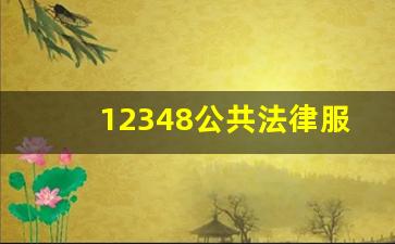 12348公共法律服务热线平台_打12348真帮到解决吗