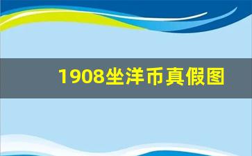 1908坐洋币真假图片