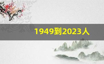 1949到2023人口数据曲线图