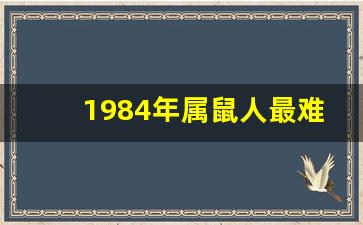 1984年属鼠人最难熬年龄