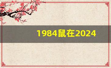 1984鼠在2024龙运气如何_鼠人2023每月运程每月详解