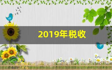 2019年税收