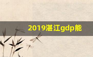 2019湛江gdp能赶上茂名吗_湛江gdp2018