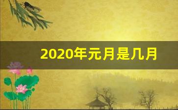 2020年元月是几月份_元月是12月还是1月