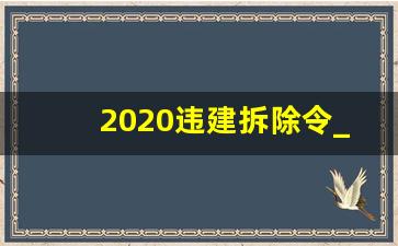 2020违建拆除令_北京市政府网首页