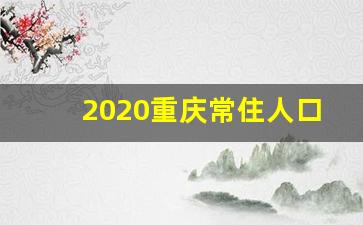 2020重庆常住人口_重庆主城区人口2020