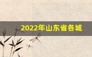 2022年山东省各城市GDP_人均gdp城市排名