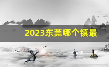 2023东莞哪个镇最富裕_东莞本地人富裕吗