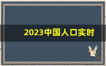 2023中国人口实时数据查询_中国人口最新数据统计2021