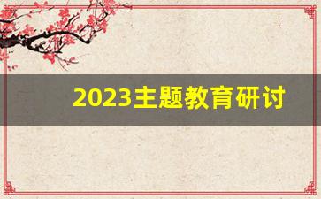 2023主题教育研讨交流会议记录