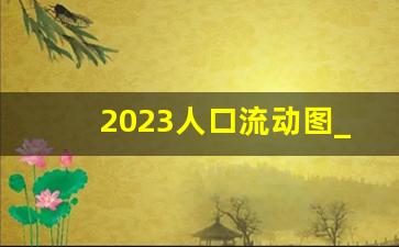 2023人口流动图_2023人口净增长率