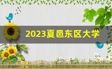 2023夏邑东区大学规划