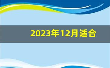 2023年12月适合嫁娶的日子_2023年十二月嫁娶黄历