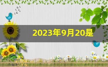 2023年9月20是农历哪一天