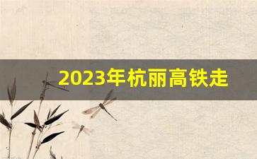 2023年杭丽高铁走向_宁波到丽水铁路规划最新消息