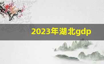 2023年湖北gdp超6万亿