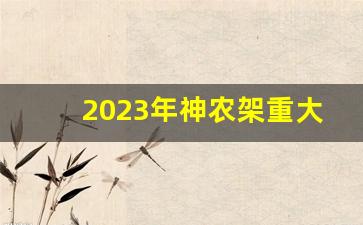 2023年神农架重大项目_神农架交通规划项目