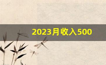 2023月收入5000以上多少人