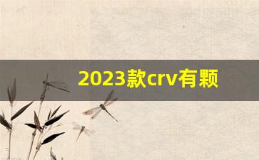 2023款crv有颗粒捕捉器吗