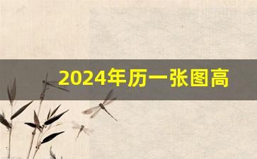 2024年历一张图高清_2024年的日历图片