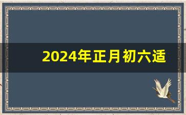 2024年正月初六适合办寿_2024年正月初11宜忌