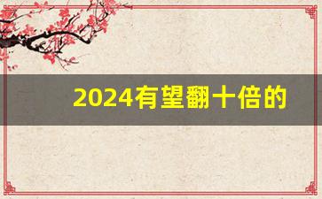 2024有望翻十倍的低价股_2024年大牛股