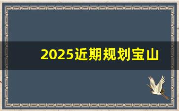 2025近期规划宝山_上海宝山2035总体规划图