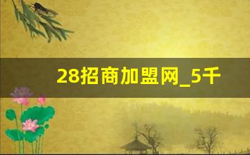 28招商加盟网_5千元小投资加盟店