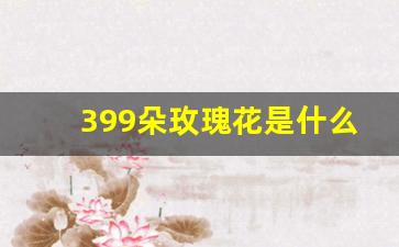 399朵玫瑰花是什么意思_399的爱情暗示语