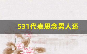 531代表思念男人还是女人