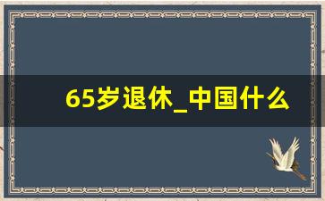 65岁退休_中国什么时候实行65岁退休