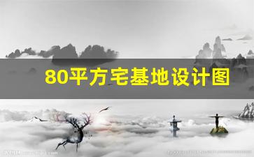 80平方宅基地设计图_农村占地80平米户型图大全