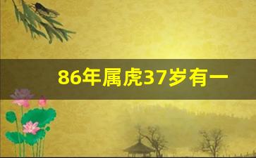 86年属虎37岁有一灾_86年属虎命中几个孩子