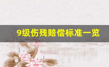 9级伤残赔偿标准一览表_1—10级伤残赔偿价格表