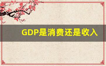 GDP是消费还是收入_GDP和GNP的含义