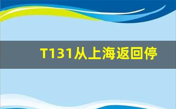 T131从上海返回停车站_T131德州候车在几层