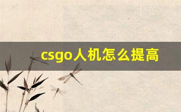 csgo人机怎么提高难度