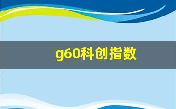 g60科创指数