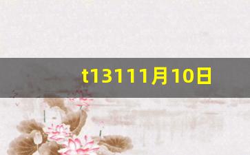 t13111月10日_t134次列车现在正在播放什么