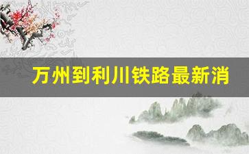 万州到利川铁路最新消息_万州到利川铁路桥要修多久