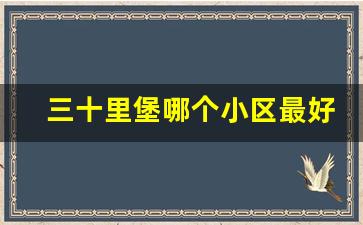 三十里堡哪个小区最好_二十里堡景致小区