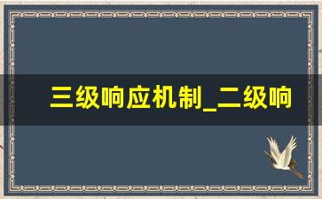 三级响应机制_二级响应一般停工几天