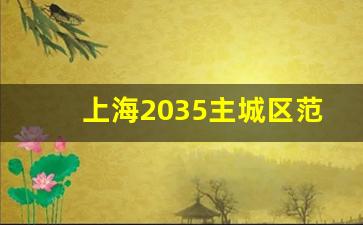 上海2035主城区范围_上海即将大拆迁的区域