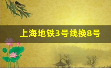 上海地铁3号线换8号线路线图_3号线到8号线怎么转