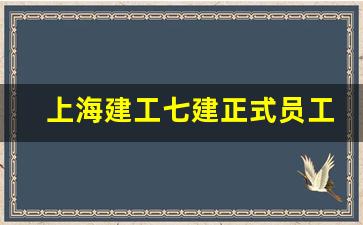 上海建工七建正式员工待遇_上海建工和中建八局哪个待遇好