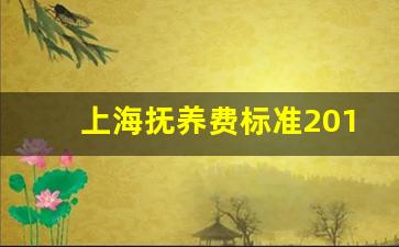 上海抚养费标准2019